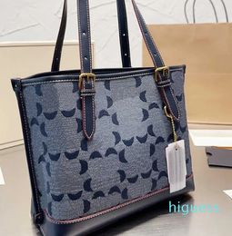 2024 Large Luxury Handbag Vintage Fashion Print Crossbody Bag Woemns Handbag Denim Purse