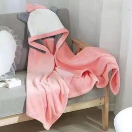 Blankets Personalized Embroidered Hooded Kids Robes For Girls Boys Towel L21816