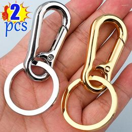 Keychains 6 Styles Gourd Buckle Climbing Hook Stainless Steel Strong Carabiner Shape Keychain Accessories Metal Key Chain Ring