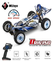 ElectricRC Car WLtoys 124017 124019 V2 75KMH 24G RC Car Brushless 4WD Electric High Speed OffRoad Drift Remote Control Toys for Ch2462056