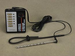304 Stainless Steel Penis Urethral Sounding Plug Electric SM Electro Shock Anal Plug Extender Enlargement Sex Toy For Electrode Ge5983842