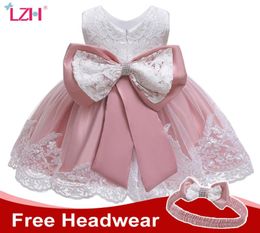 LZH Winter Baby Girls Dress Newborn Lace Princess Dresses For Baby 1st Year Birthday Dress Halloween Costume Infant Party Dress LJ2890062