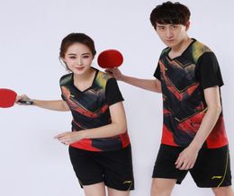 2018Asian Games Lining table tennis suit national team uniform competition Malong039s short sleeved sportswear for men and wom1566171