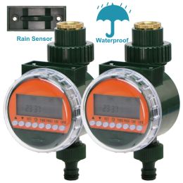 Timers MUCIAKIE 1PC Rain Sensor Water Timer LED Display Automatic Electonic Watering Timer Controller Garden Irrigation Plant Watering