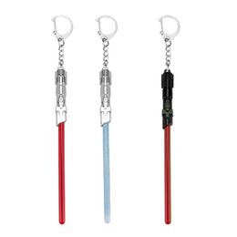 Keychains Arrival Movie Lightsaber Keychain Fashion Key Holder Ring For Fan's Gift292r