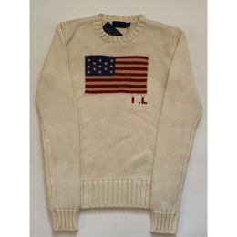 Us Womens Knitting Sweater - Flag of the United States Winter Fashion Comfortable Cotton Pullover