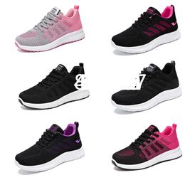 Shoes for women 444 casual soft-soled sneakers breathable single shoes flying woven mesh wholesale dropshipping running