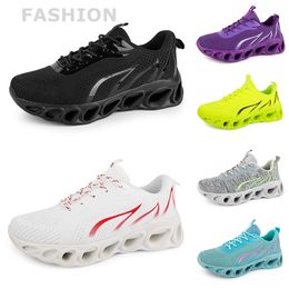 men women running shoes Black White Red Blue Yellow Neon Green Grey mens trainers sports outdoor sneakers szie 38-45 GAI
