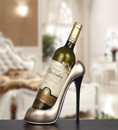 Resin High Heel Shoe Shaped Wine Bottle Holder Stylish Wine Shelf Rack Wedding Party Gift Home Kitchen Bar Accessories Preferred5768633