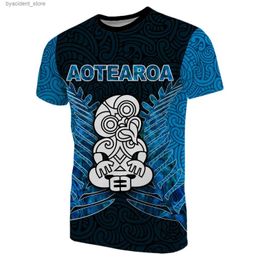 Men's T-Shirts PLstar Cosmos 3DPrint Native New Zealand Culture Aotearoa Maori CultureTurtle Man/Woman Harajuku Streetwear T-Shirt Short Sleeve L240304