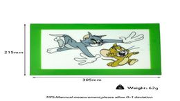 Tom and Jerry slick dab mats Platinum Cured Silicone baking mat wax pads dry herb dabber sheets jars pad8393191