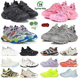 Top Quality Designer Casual shoes Triple S 3.0 LED Platform Sneakers Black Pink Dark Blue Cool Grey Cement Grey Gym Fashion Plate for Me Platform Outdoor Sports With box