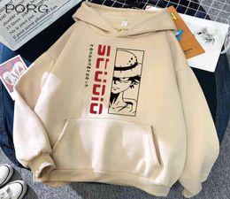 2021 Studio Mens Luffy One Piece Anime Prints Clothes Funny Pullover Hoodies Fashion Crewneck Sweatshirts Harajuku Y11202486610