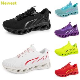 2024 hot sale running shoes mens woman whites navys cream pinks black purple Grey trainers sneakers breathable Colour 44 GAI