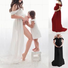 Dresses Dropshipping Sexy Maternity Dresses for Photo Shoot Chiffon Pregnancy Dress Photography Prop Maxi Dresses for Pregnant Women