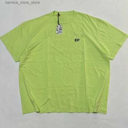 Men's T-Shirts Mens T-Shirts Top quality GD SOUVENIR ENGLISH TEE Green t-shirt male female vintage oversize t shirt men Q240304