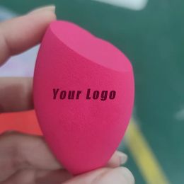 Custom Red Makeup Foundation Sponge Makeup Cosmetic Puff Powder Smooth Cosmetic Beauty Accessories Maquillage Label 240301