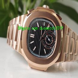 6 Colour Top Mens rose gold watches 5980 1R Automatic mechanical Luxury fold strap dial High quality sapphire Men sport watch218M