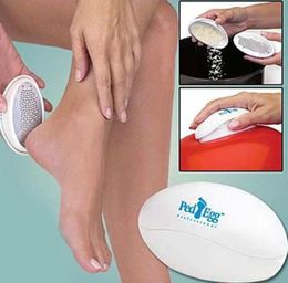 Newest Health Beauty Home Use Massage Care Oval Egg Shape Pedicure Foot File Pe Egg Callus Cuticle Remover Foot Care2087352