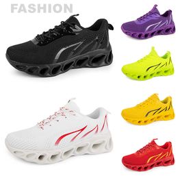 men women running shoes Black White Red Blue Yellow Neon Grey mens trainers sports outdoor athletic sneakers GAI color16