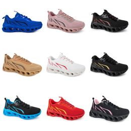 Running Shoes Men 2024 Women Black White Purple Pink Green Navy Blue Light Yellow Beige Nude Plum Mens Trainers Sports Sneakers Fort 16 s