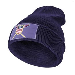 Berets Usa Rowing Knitted Hat Golf Wear Mountaineering In The Military Cap Man Men's Luxury Women's