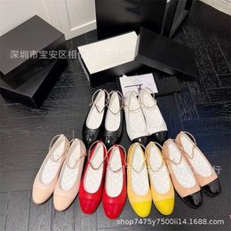 32% OFF Sports shoes 2024 Summer New Little Fragrant Chain Feet Ring Mary Jane Ballet Princess Single Fairy Style Small Leather Shoes