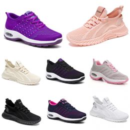 New men women shoes Hiking Running flat Shoes soft sole fashion purple white black comfortable sports Color blocking Q80-1 GAI
