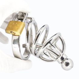 304 Stainless Steel Male Chastity Device Penis Restraint Lock Cock Cage Male Chastity Devices Sex Toy For Men