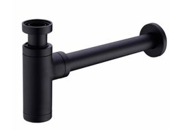 bathroom toilet basin copper brass matte black Colour Finished black Colour Basin Pop up drainpipe Basin Sink Drain Pipe Fittings D6301023