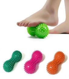 1 PCS Peanut Spiky Massage Ball Roller Reflexology Muscle Trigger Point Therapy Pain Stress Relief Relax Yoga Fitness Ball9983291