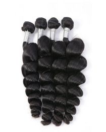 Modern Show Brazilian Loose Wave Virign Hair Bundles Human Hair Extensions Natural Black Unprocessed Weave Bundle9535023