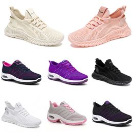 New men women shoes Hiking Running flat Shoes soft sole fashion purple white black comfortable sports Colour blocking Q31- GAI