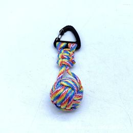 Keychains Army Keychain Rope Braided Accessories Military Tool Steel Ball Keyring Hand-braided Pendant