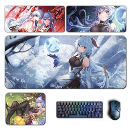 Pads Ganyu Large Mouse Pad Genshin Impact Mousepad Cocogoat Keyboard Pad Genshin Padding Computer Pad PC Gaming Accessories Desk Mat