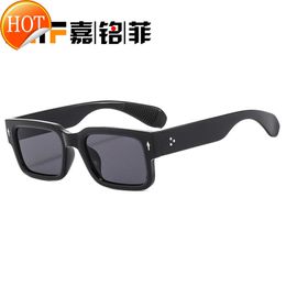 Sunglasses Frames Trendy Instagram Fashion Mens and Womens Internet Celebrity Street Photo Box Pc Rice Nail Glasses