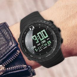 Relógios de pulso homens esporte led relógios marca superior relógio digital multi-funcional homem de borracha atleta cronometragem relógio eletrônico reloj