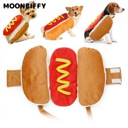 Pet Dress Up Costume Dog Shaped Dachshund Sausage Adjustable Cosplay Clothes Funny Warm for Puppy Dog Cat Dress Up Supplies 240228