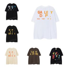 gallerydept shirt cotton tee Designer Summer Gallary Shirt Alphabet Printed Star Same Round Neck Short Sleeve T-shirt for Men and Women Size S-XL