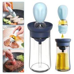 Kits Oil Bottle Brush Silicone Glass Container Kitchen Olive Oil Pump Pot Vinegar Spray Bbq Cookware Dispenser Cooking Condiment Tool