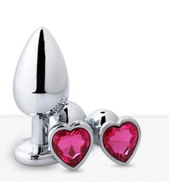 Anal Toys Heartshaped Metal For Women Adult Sex Products Men BuPlug Stainles Steel Plug Vibrator DildoToys5624467