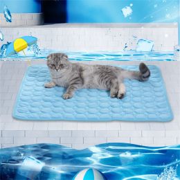Mats Summer Pet Dog Cooling Mat Cat Sleeping Pad Breathable Washable Comfortable Sofa Blanket Cushion for Pet Puppy Kitten Supplies