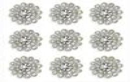 50 pcs Rhinestone Embellishments Crystal Decoration Brooch Button Flatback DIY Craft for Flower Headband Dress Accessory 14mm Sil8731876