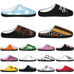 Slippers Cotton Slippers Men Women Cotton Slippers black antislip GAI antiskid Warm Patterns big Size Fashionable versatile 38-47 588