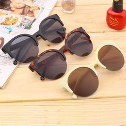 Sunglasses Free 1pcs Fashion Unisex Retro Round Circle Frame Semi-Rimless Wholesale 2024