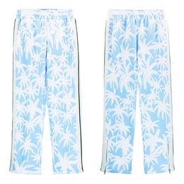 Designer Summer Men's fashion palm angel palm tree striped pants men's and women's sports casual pants trend