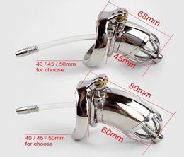 304 Stainless Steel Device With Urethral Sounds Catheter And Spike Ring S/L Size Cock Cage Choose Male Belt7151241