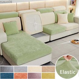 Chair Covers Chenille Sofa Cover Elastic Seat Cushion Cover Thicken Sofa Slipcover For Living Room Corner L Shaped Couch Cover Home Decor
