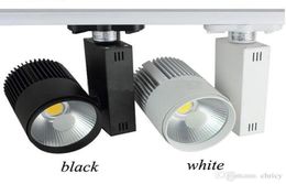 LED Track Light Rail Spots Lamp for Home Store Shop Showroom Ceiling Spotlight Black White 2wire Tracklight9879227