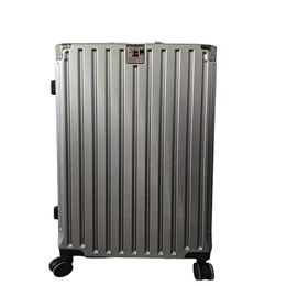 22'' clothing storage Aluminium alloy luggage large capacity Aluminium frame pure metal suitcase password case